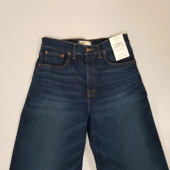 The Perfect Vintage Wide Leg Jean High Rise 28 NWT - Picture 2 of 7